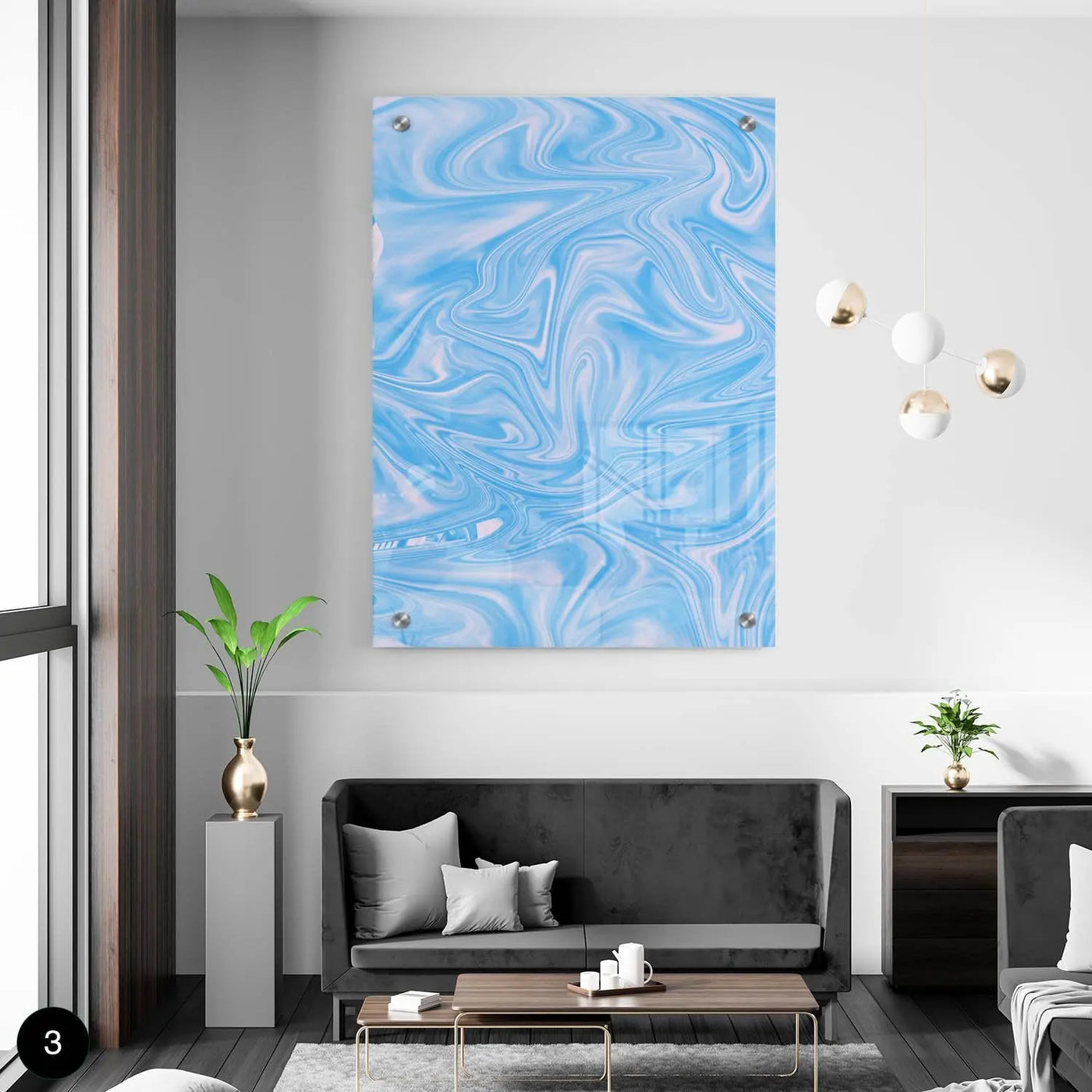 "ABSTRACT BLUE" - Art For Everyone