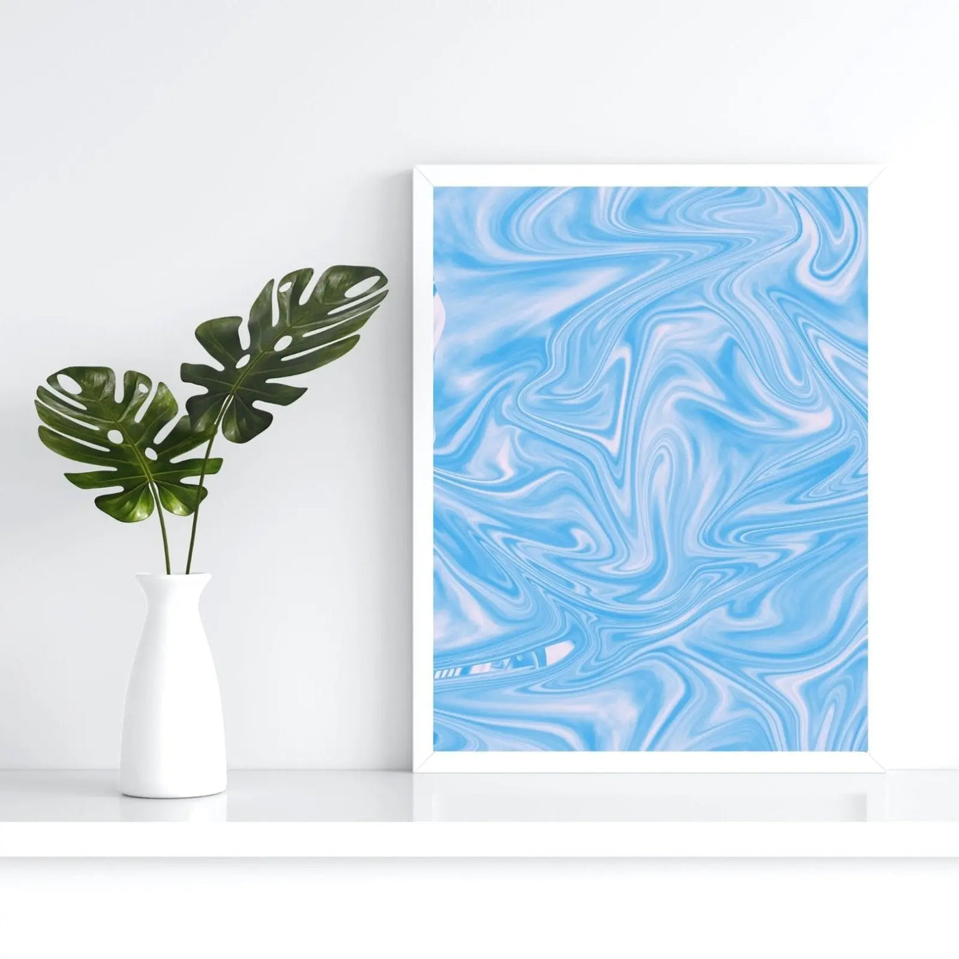 "ABSTRACT BLUE" - POSTER - Art For Everyone