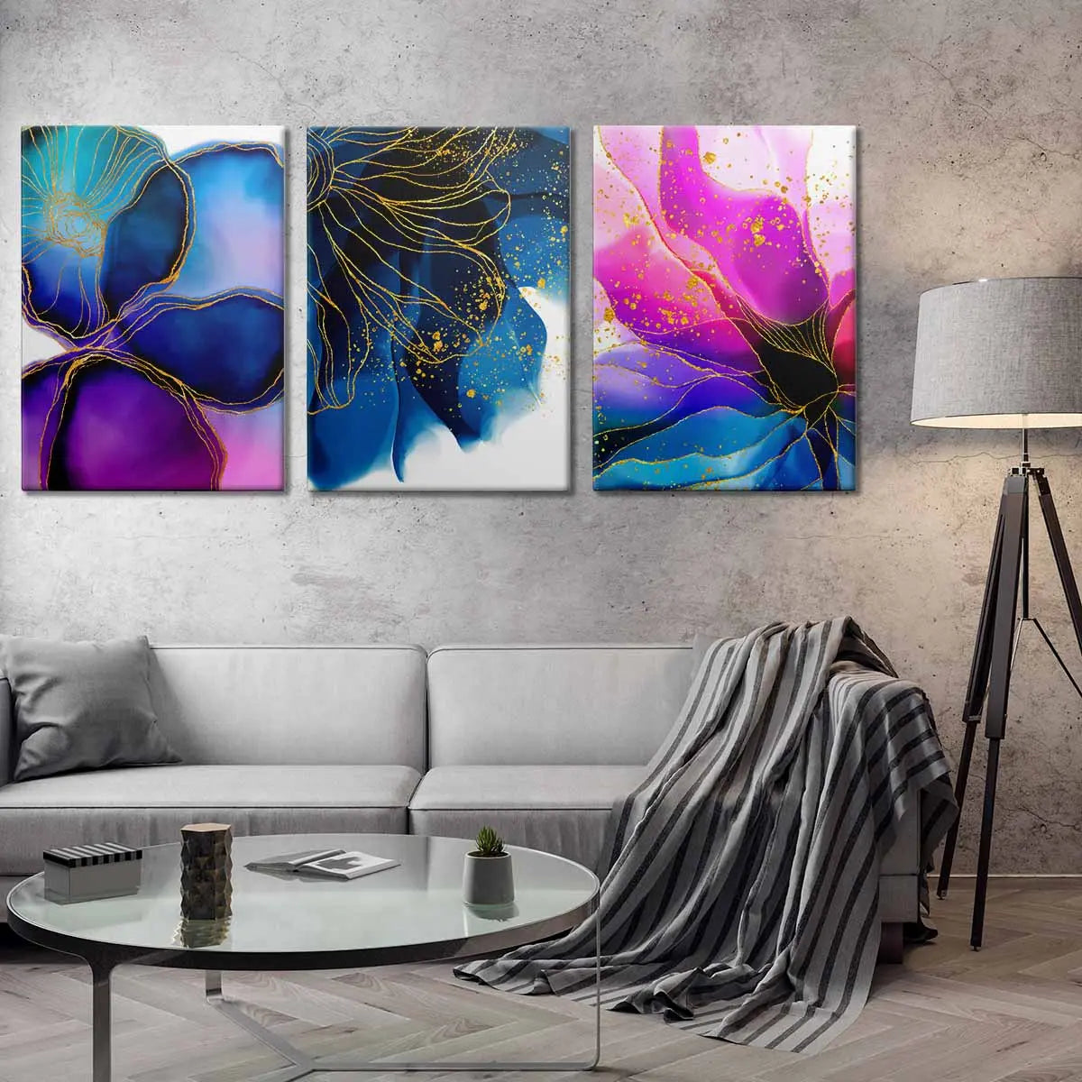 "ABSTRACT FLOWERS" - Art For Everyone