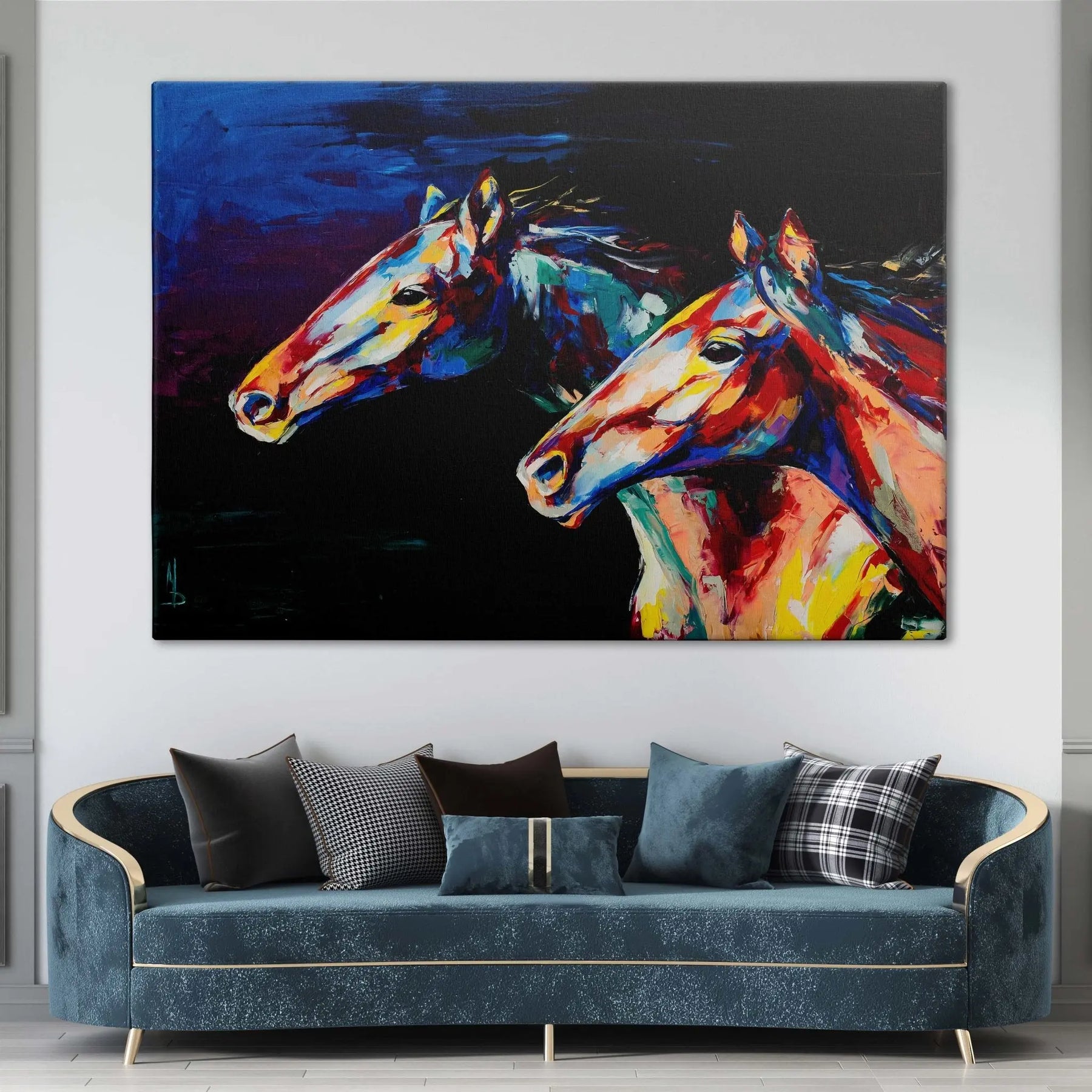"COLORFUL HORSES" - Art For Everyone