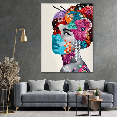 "Colorful Woman" - Art For Everyone