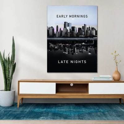 "NY daynight Quote Edition" - Art For Everyone