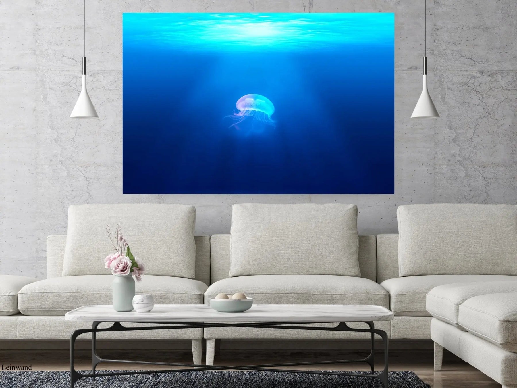 "PINK-BLUE JELLYFISH" - Art For Everyone