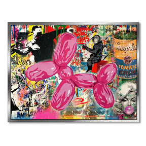 "PINK POP ART DOG" - Art For Everyone